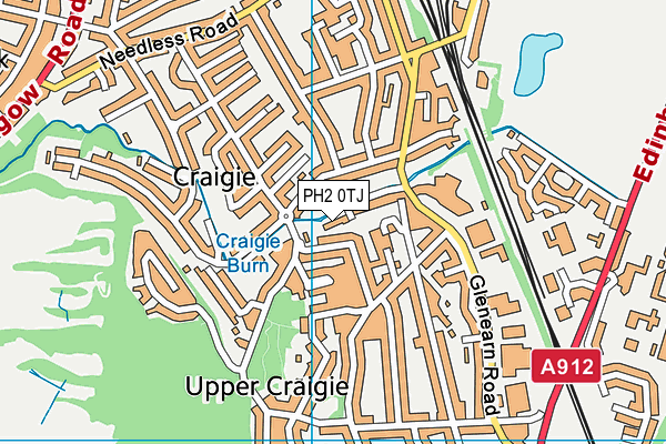 PH2 0TJ map - OS VectorMap District (Ordnance Survey)
