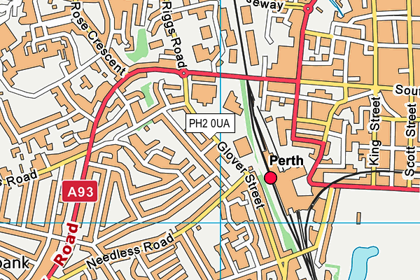 PH2 0UA map - OS VectorMap District (Ordnance Survey) PH2 0UA map - OS VectorMap District (Ordnance Survey)