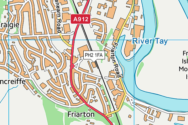 PH2 1FA map - OS VectorMap District (Ordnance Survey) PH2 1FA map - OS VectorMap District (Ordnance Survey)