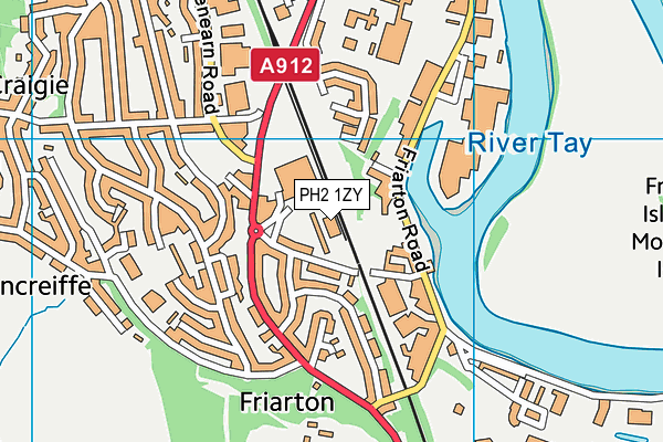 PH2 1ZY map - OS VectorMap District (Ordnance Survey) PH2 1ZY map - OS VectorMap District (Ordnance Survey)