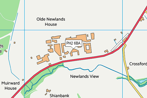 PH2 6BA map - OS VectorMap District (Ordnance Survey) PH2 6BA map - OS VectorMap District (Ordnance Survey)
