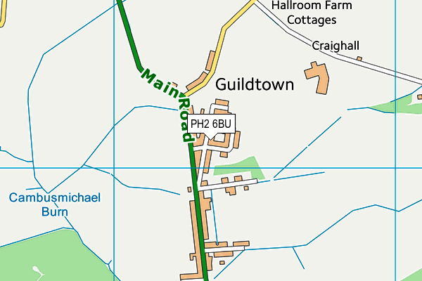 PH2 6BU map - OS VectorMap District (Ordnance Survey) PH2 6BU map - OS VectorMap District (Ordnance Survey)