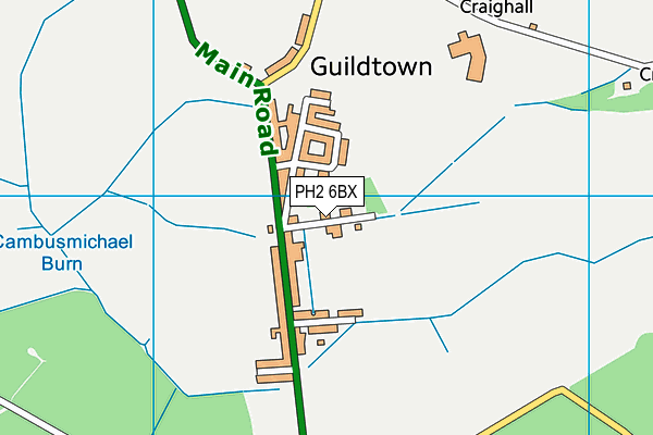 PH2 6BX map - OS VectorMap District (Ordnance Survey) PH2 6BX map - OS VectorMap District (Ordnance Survey)