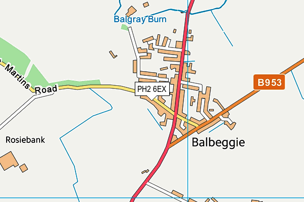 PH2 6EX map - OS VectorMap District (Ordnance Survey) PH2 6EX map - OS VectorMap District (Ordnance Survey)