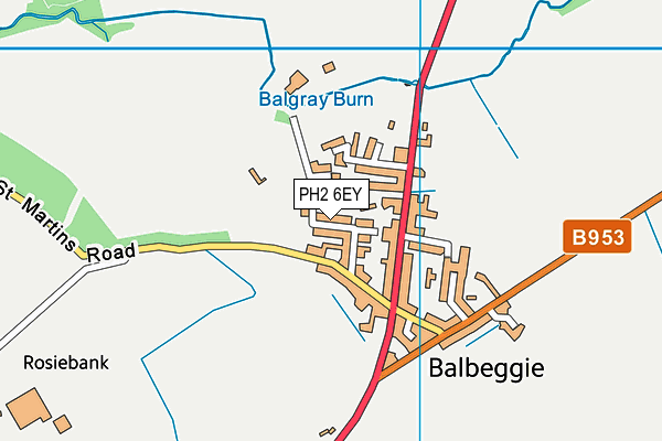 PH2 6EY map - OS VectorMap District (Ordnance Survey) PH2 6EY map - OS VectorMap District (Ordnance Survey)