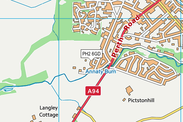 PH2 6GD map - OS VectorMap District (Ordnance Survey) PH2 6GD map - OS VectorMap District (Ordnance Survey)