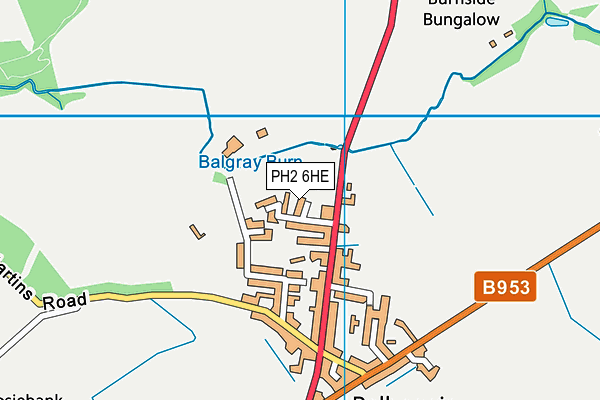 PH2 6HE map - OS VectorMap District (Ordnance Survey) PH2 6HE map - OS VectorMap District (Ordnance Survey)