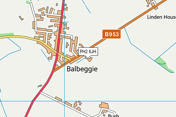 PH2 6JH map - OS VectorMap District (Ordnance Survey) PH2 6JH map - OS VectorMap District (Ordnance Survey)
