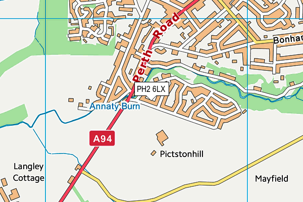 PH2 6LX map - OS VectorMap District (Ordnance Survey) PH2 6LX map - OS VectorMap District (Ordnance Survey)