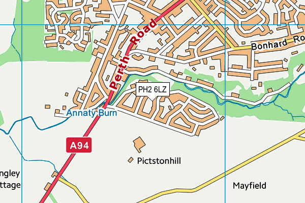 PH2 6LZ map - OS VectorMap District (Ordnance Survey) PH2 6LZ map - OS VectorMap District (Ordnance Survey)