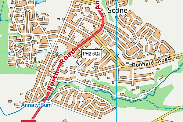 PH2 6QJ map - OS VectorMap District (Ordnance Survey)