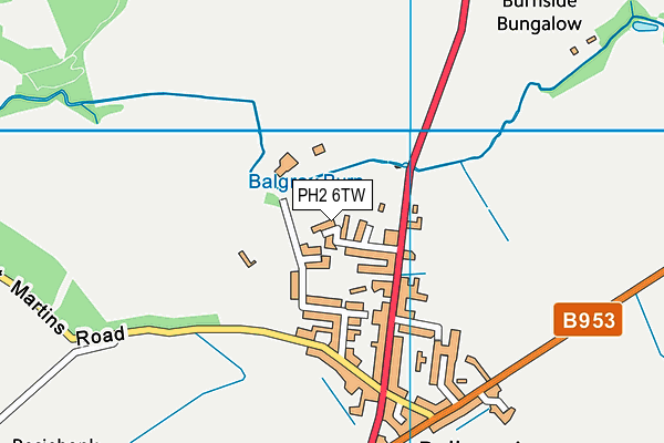 PH2 6TW map - OS VectorMap District (Ordnance Survey) PH2 6TW map - OS VectorMap District (Ordnance Survey)
