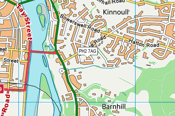 PH2 7AG map - OS VectorMap District (Ordnance Survey) PH2 7AG map - OS VectorMap District (Ordnance Survey)