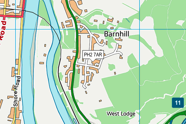 PH2 7AR map - OS VectorMap District (Ordnance Survey) PH2 7AR map - OS VectorMap District (Ordnance Survey)