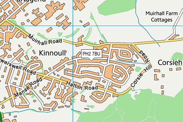 PH2 7BU map - OS VectorMap District (Ordnance Survey) PH2 7BU map - OS VectorMap District (Ordnance Survey)