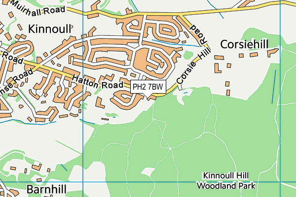 PH2 7BW map - OS VectorMap District (Ordnance Survey) PH2 7BW map - OS VectorMap District (Ordnance Survey)
