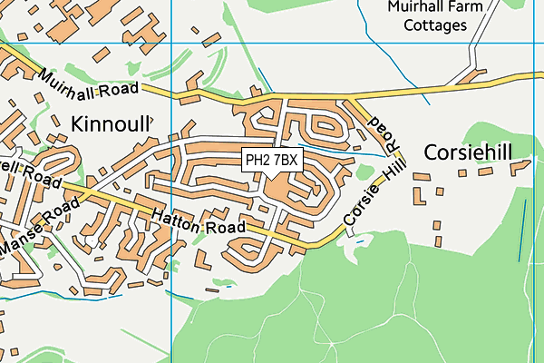 PH2 7BX map - OS VectorMap District (Ordnance Survey) PH2 7BX map - OS VectorMap District (Ordnance Survey)