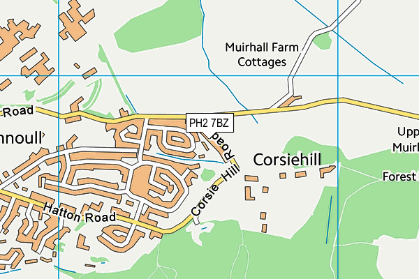 PH2 7BZ map - OS VectorMap District (Ordnance Survey) PH2 7BZ map - OS VectorMap District (Ordnance Survey)