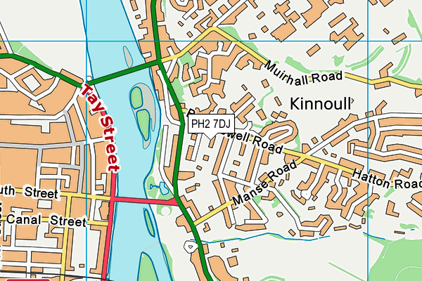 PH2 7DJ map - OS VectorMap District (Ordnance Survey) PH2 7DJ map - OS VectorMap District (Ordnance Survey)