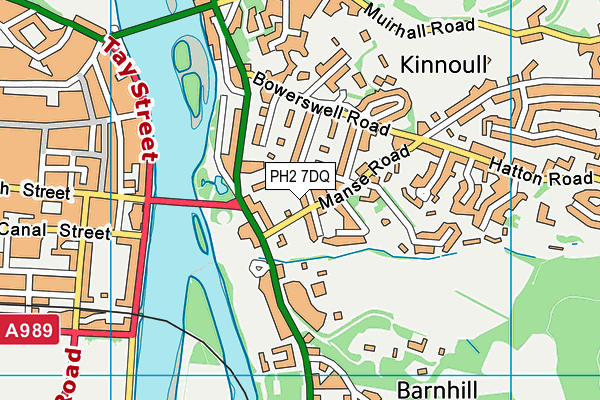 PH2 7DQ map - OS VectorMap District (Ordnance Survey) PH2 7DQ map - OS VectorMap District (Ordnance Survey)