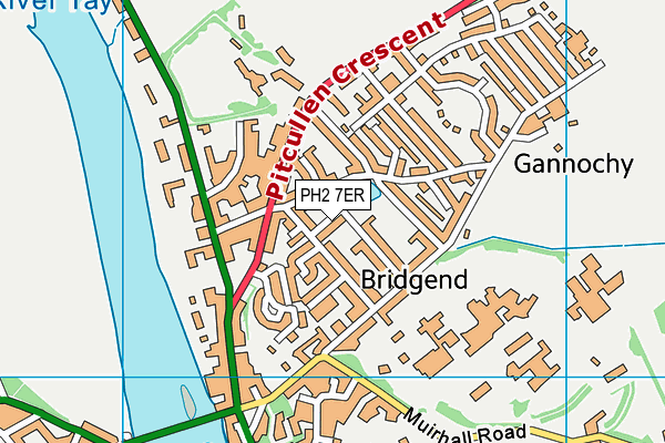PH2 7ER map - OS VectorMap District (Ordnance Survey)