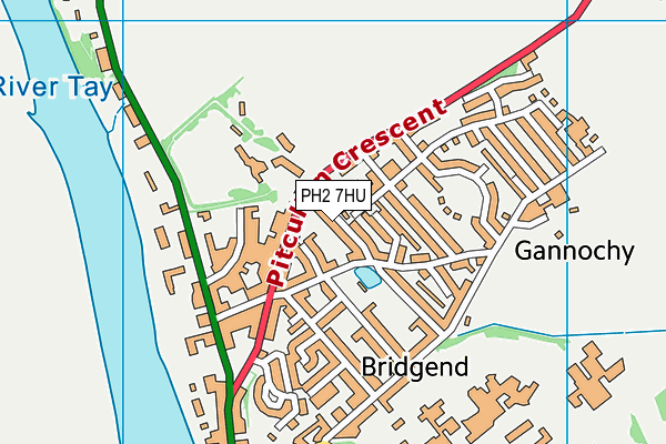 PH2 7HU map - OS VectorMap District (Ordnance Survey) PH2 7HU map - OS VectorMap District (Ordnance Survey)