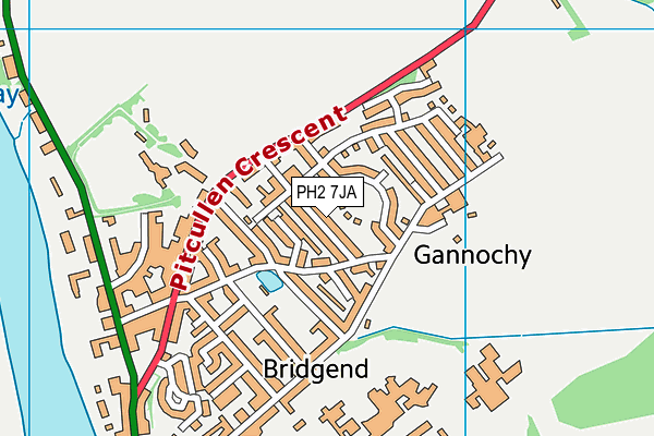 PH2 7JA map - OS VectorMap District (Ordnance Survey) PH2 7JA map - OS VectorMap District (Ordnance Survey)