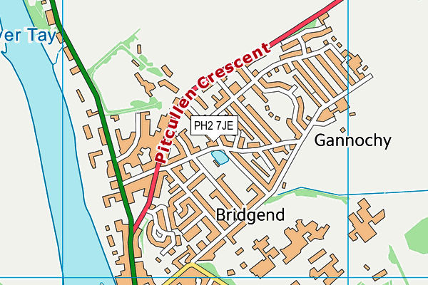 PH2 7JE map - OS VectorMap District (Ordnance Survey) PH2 7JE map - OS VectorMap District (Ordnance Survey)