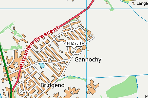 PH2 7JH map - OS VectorMap District (Ordnance Survey) PH2 7JH map - OS VectorMap District (Ordnance Survey)
