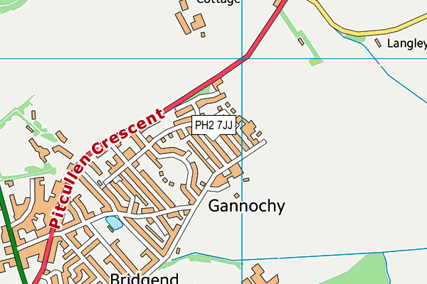 PH2 7JJ map - OS VectorMap District (Ordnance Survey) PH2 7JJ map - OS VectorMap District (Ordnance Survey)
