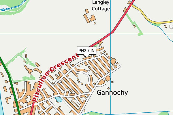 PH2 7JN map - OS VectorMap District (Ordnance Survey) PH2 7JN map - OS VectorMap District (Ordnance Survey)