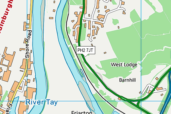 PH2 7JT map - OS VectorMap District (Ordnance Survey) PH2 7JT map - OS VectorMap District (Ordnance Survey)