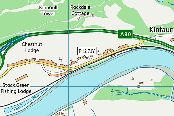 PH2 7JY map - OS VectorMap District (Ordnance Survey) PH2 7JY map - OS VectorMap District (Ordnance Survey)