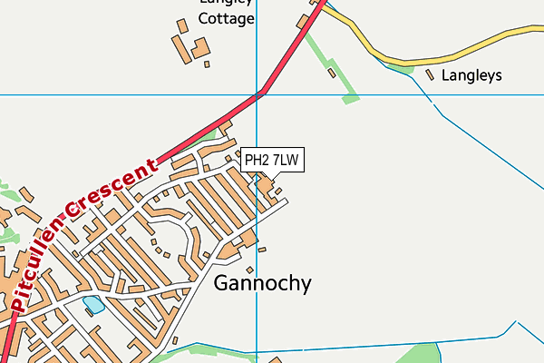 PH2 7LW map - OS VectorMap District (Ordnance Survey) PH2 7LW map - OS VectorMap District (Ordnance Survey)