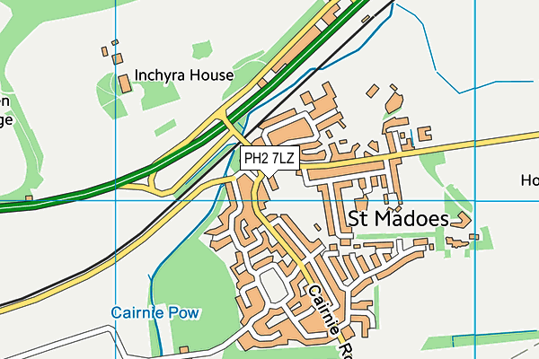 PH2 7LZ map - OS VectorMap District (Ordnance Survey) PH2 7LZ map - OS VectorMap District (Ordnance Survey)