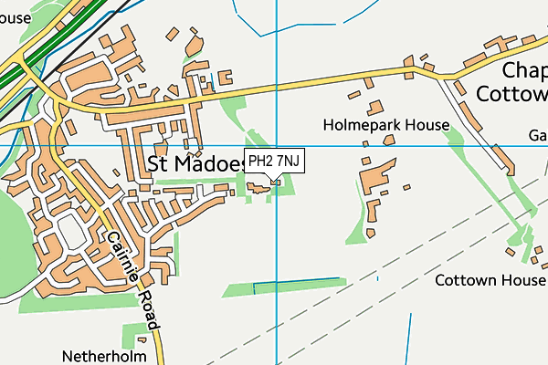 PH2 7NJ map - OS VectorMap District (Ordnance Survey) PH2 7NJ map - OS VectorMap District (Ordnance Survey)