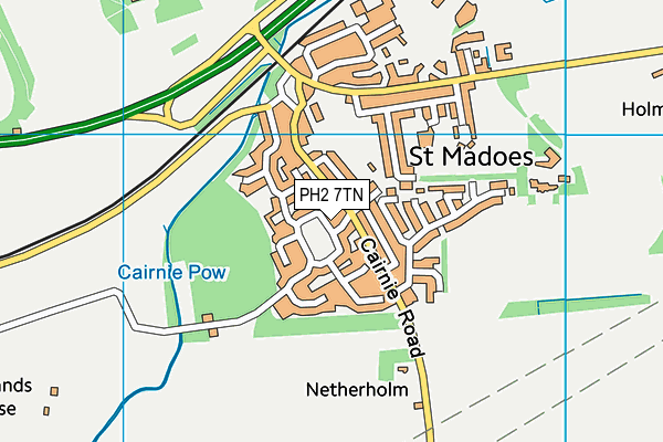 PH2 7TN map - OS VectorMap District (Ordnance Survey) PH2 7TN map - OS VectorMap District (Ordnance Survey)