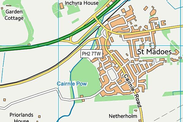 PH2 7TW map - OS VectorMap District (Ordnance Survey) PH2 7TW map - OS VectorMap District (Ordnance Survey)
