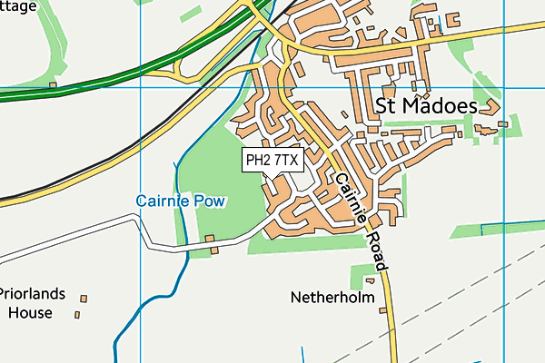 PH2 7TX map - OS VectorMap District (Ordnance Survey) PH2 7TX map - OS VectorMap District (Ordnance Survey)
