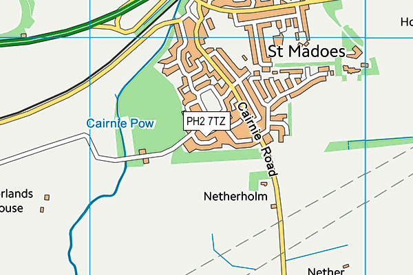 PH2 7TZ map - OS VectorMap District (Ordnance Survey) PH2 7TZ map - OS VectorMap District (Ordnance Survey)