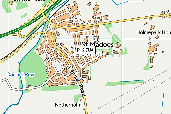 PH2 7UA map - OS VectorMap District (Ordnance Survey) PH2 7UA map - OS VectorMap District (Ordnance Survey)