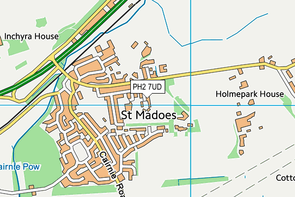 PH2 7UD map - OS VectorMap District (Ordnance Survey) PH2 7UD map - OS VectorMap District (Ordnance Survey)