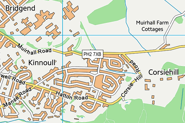 PH2 7XB map - OS VectorMap District (Ordnance Survey) PH2 7XB map - OS VectorMap District (Ordnance Survey)