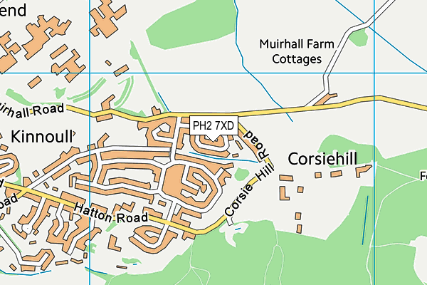 PH2 7XD map - OS VectorMap District (Ordnance Survey) PH2 7XD map - OS VectorMap District (Ordnance Survey)