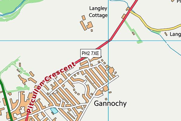 PH2 7XE map - OS VectorMap District (Ordnance Survey) PH2 7XE map - OS VectorMap District (Ordnance Survey)