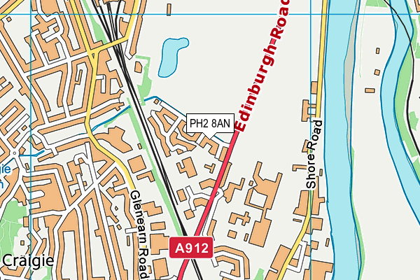 PH2 8AN map - OS VectorMap District (Ordnance Survey) PH2 8AN map - OS VectorMap District (Ordnance Survey)