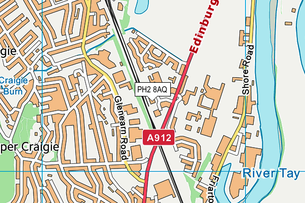PH2 8AQ map - OS VectorMap District (Ordnance Survey) PH2 8AQ map - OS VectorMap District (Ordnance Survey)