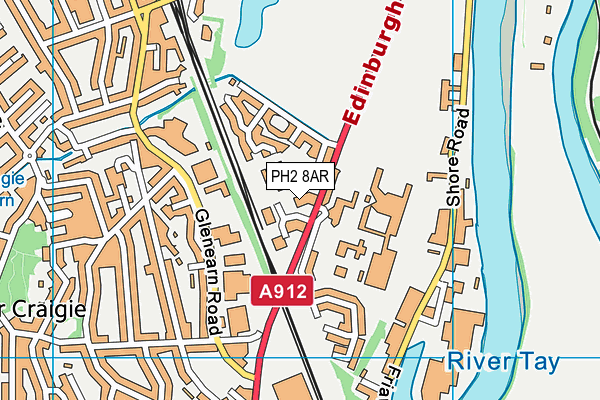 PH2 8AR map - OS VectorMap District (Ordnance Survey) PH2 8AR map - OS VectorMap District (Ordnance Survey)