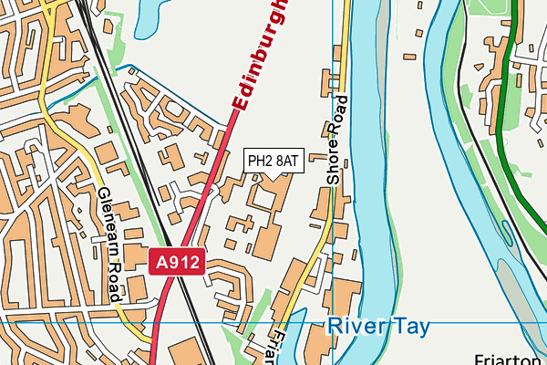 PH2 8AT map - OS VectorMap District (Ordnance Survey) PH2 8AT map - OS VectorMap District (Ordnance Survey)