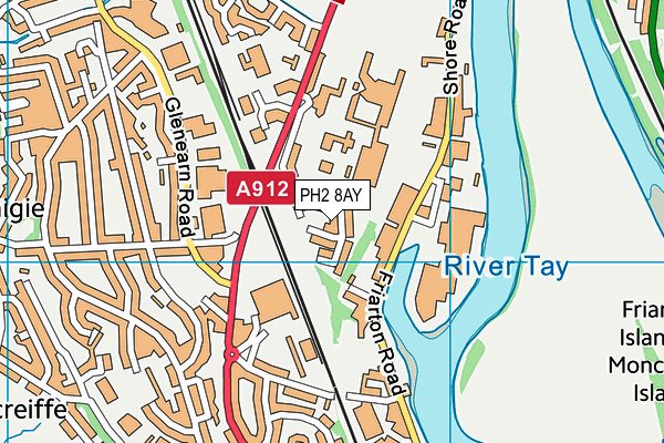 PH2 8AY map - OS VectorMap District (Ordnance Survey) PH2 8AY map - OS VectorMap District (Ordnance Survey)